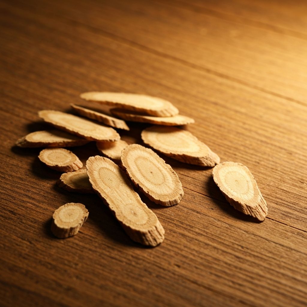 Dried ginseng root slices